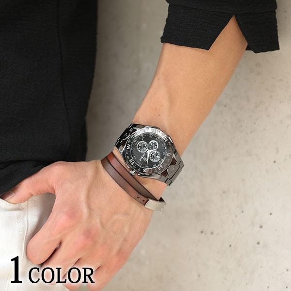 時計 腕時計 メンズ ウォッチ ブラック メタル バンド ウォッチ おしゃれ 30代 40代 50代 メンズスタイル Menz Style 161 Cf 4710 Menz Style 通販 Yahoo ショッピング