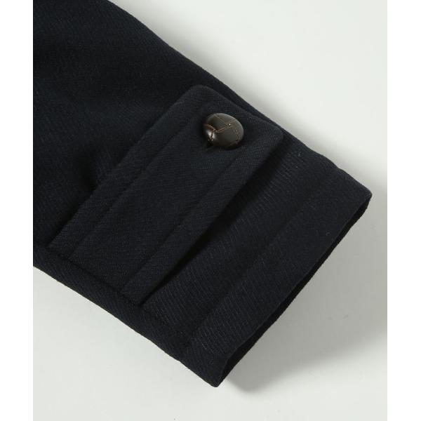 コート メンズ メルトン ショート丈 マリンコート ナノユニバース nano