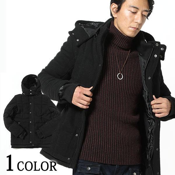 ダウンジャケット メンズ アウター メルトン 2way 長袖 ミディアム 冬 服 30代 40代 50代 163 Viwild19 01 Menz Style 通販 Yahoo ショッピング