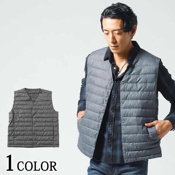 ベスト メンズ アウター 中綿 無地 インナーダウン 秋 冬 服 30代 40代 50代 169 Hg6516m Menz Style 通販 Yahoo ショッピング