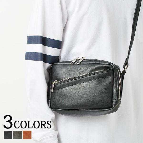 ショルダーバッグ メンズ バッグ ボディバッグ ショルダーバッグ 革 Puレザーショルダーバッグ 174 1104 012 Menz Style 通販 Yahoo ショッピング