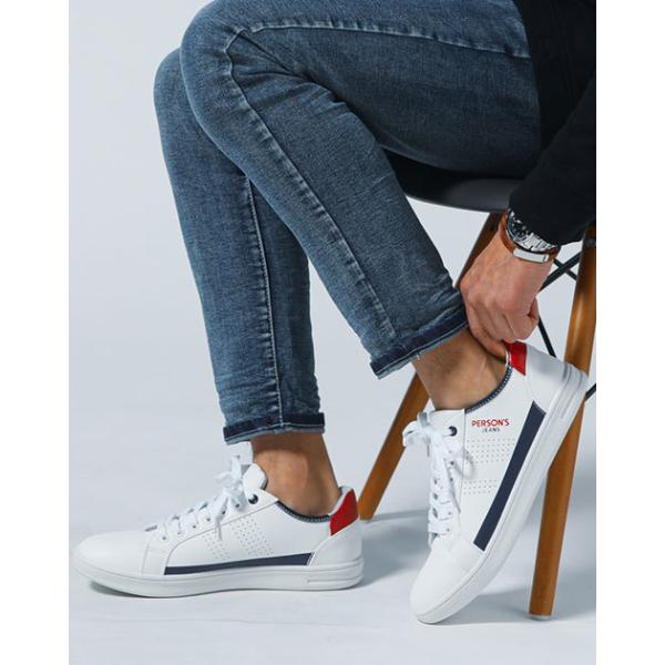 スニーカー メンズ シューズ ローカット Puレザー 靴 Person S パーソンズ オールシーズン 靴 30代 40代 50代 メンズスタイル Menz Style 8 Psm 6241 Menz Style 通販 Yahoo ショッピング