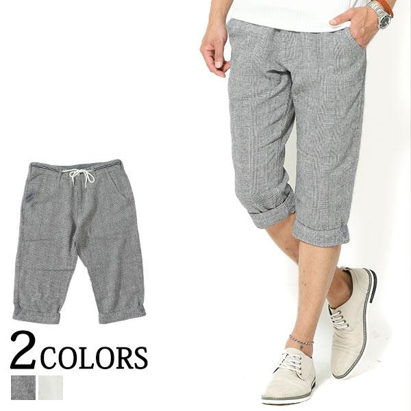 パンツ メンズ クロップドパンツ ホワイト 綿麻 マリン おしゃれ 30代 40代 50代 メンズスタイル Menz Style Pymr Go Th