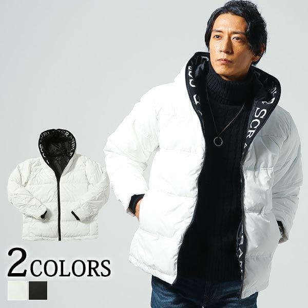 中綿ジャケット メンズ アウター 英字 長袖 ストレッチ フード 冬 服 30代 40代 50代 メンズスタイル Menz Style 39 21 H607 Menz Style 通販 Yahoo ショッピング