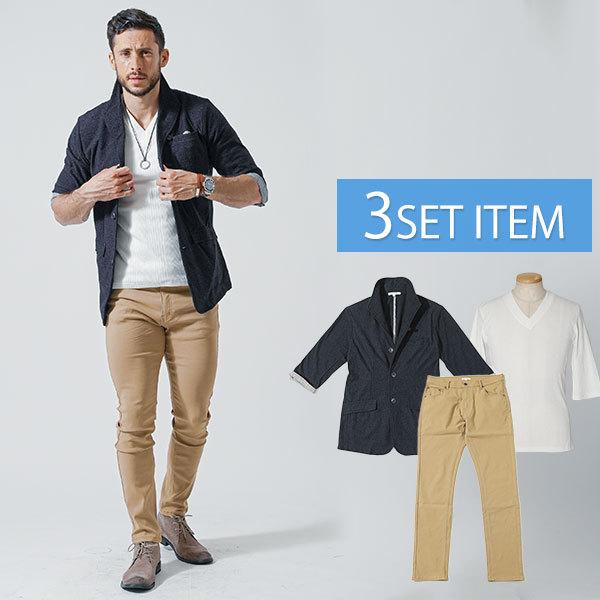 真夏の男前カジュアル服セット 真夏の男前カジュアル服セット アイテム別、夏のおすすめメンズ