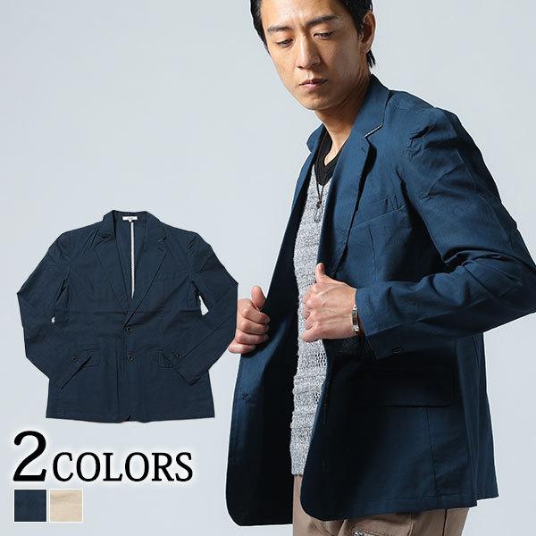 テーラードジャケット メンズ ジャケット 綿麻 リネン 長袖 無地 春 夏 秋 服 30代 40代 50代 61 309 Menz Style 通販 Yahoo ショッピング