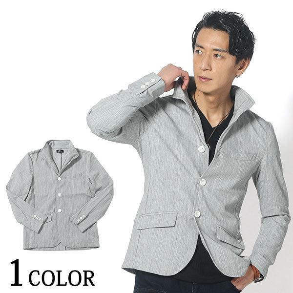 ジャケット メンズ アウター スタンドカラー ストレッチ ツイル ワイヤー 長袖 春 秋 服 30代 40代 50代 70 1757 62a Menz Style 通販 Yahoo ショッピング