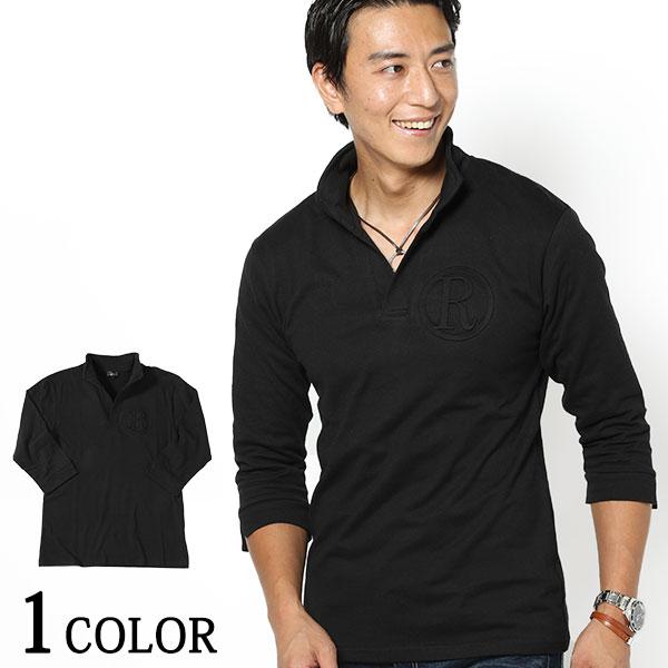 ポロシャツ メンズ トップス カットソー 7分袖 ワンポイント スタンドカラー 70 3560 53 Menz Style 通販 Yahoo ショッピング