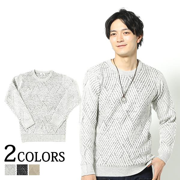 ニット トップス メンズ 長袖 クルーネック セーター 30代 40代 ファッション 70 4367 63 Menz Style 通販 Yahoo ショッピング