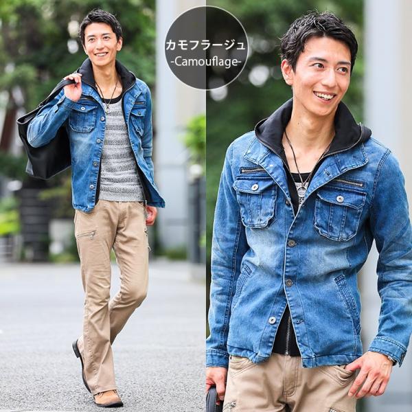 デニムジャケット メンズ デニム Gジャン ストレッチ ジャケット おしゃれ 代 30代 40代 50代 メンズスタイル Menz Style Buyee 日本代购平台 产品购物网站大全 Buyee一站式代购 Bot Online