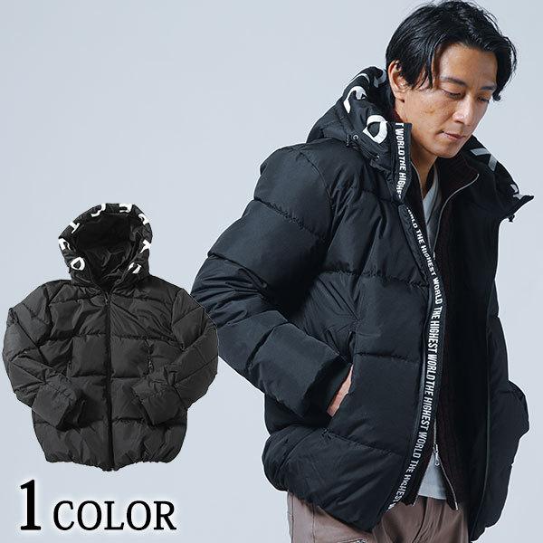 中綿ジャケット メンズ アウター フード 英字 ロゴ 撥水加工 長袖 冬 服 30代 40代 50代 メンズスタイル Menz Style 79 214 1907 Menz Style 通販 Yahoo ショッピング