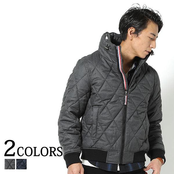 ジャケット メンズ アウター 中綿ジャケット キルティング ボリュームネック ライン ウール 無地 冬 30代 40代 50代 0540 12 Menz Style 通販 Yahoo ショッピング