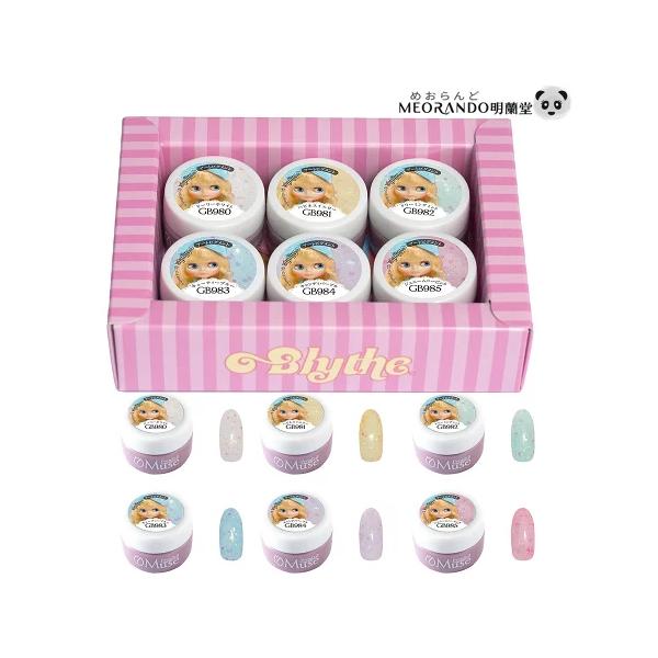 在庫有 オリジナルBOX入り6色セット ジェルネイル PREANFA×Blythe コラボレーション