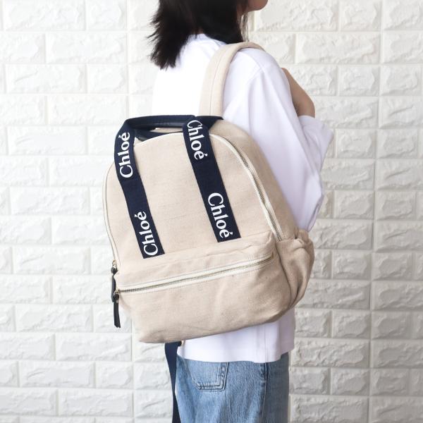 【並行輸入品】クロエ キッズ バックパック ベージュ リュック 大人もOK C20423 Z40 CHLOE