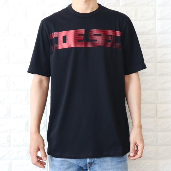 DIESEL 【並行輸入品】Tシャツ ディーゼル 半袖 メンズ ブラック