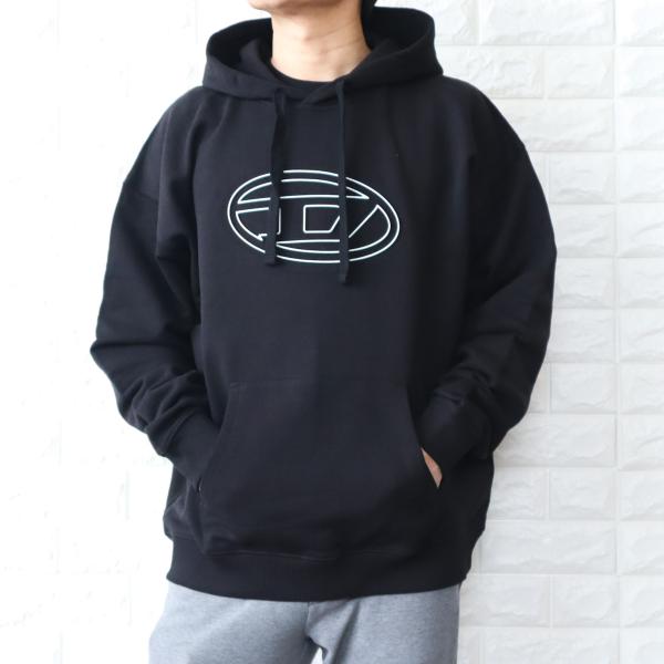 DIESEL 【並行輸入品】ディーゼル パーカー メンズ ブラック