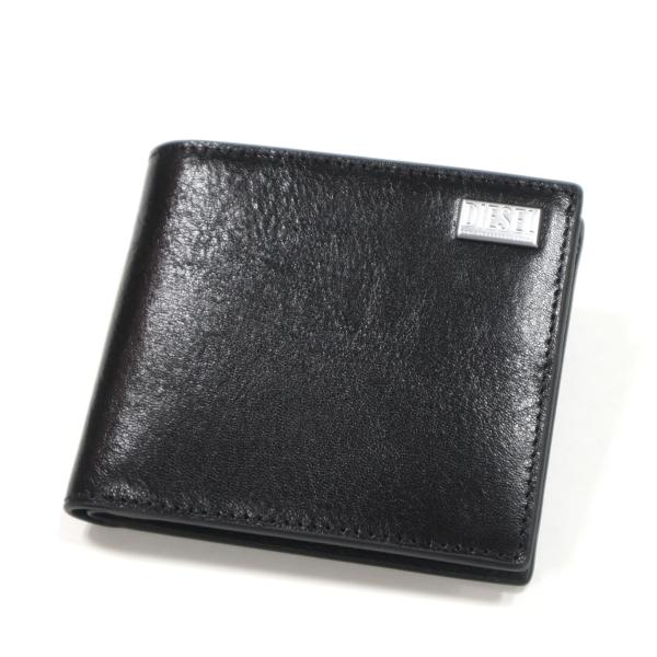 す*い様 【美品】DIESEL ディーゼル 二つ折り財布 [レザー/黒/ロゴ] DIESEL（ディーゼル） 【並行輸入品】ディーゼル 二つ折り財布 メンズ
