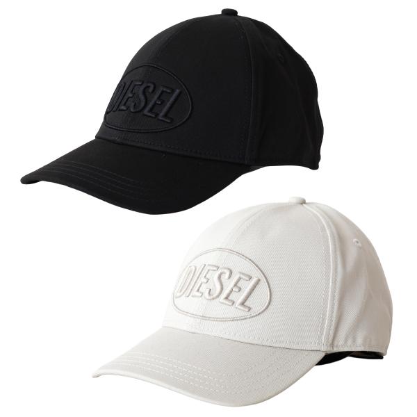 【並行輸入品】ディーゼル キャップ メンズ ブラック ライトベージュ DIESEL ロゴ 帽子 立体刺繍 NEW-CAP-D A15586 RJCAR