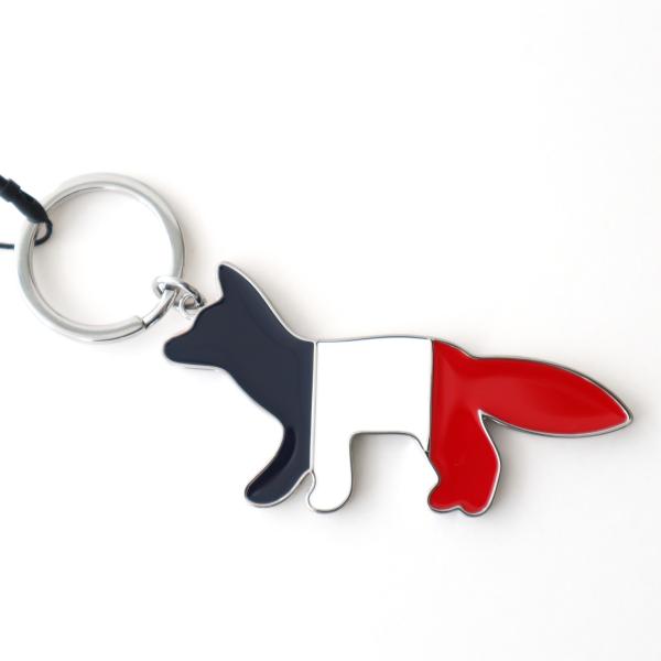 【正規品】Maison Kitsune トリコロール フォックス キーリング MAISON KITSUNE メゾンキツネ KITSUNE' トリコロール フォックス