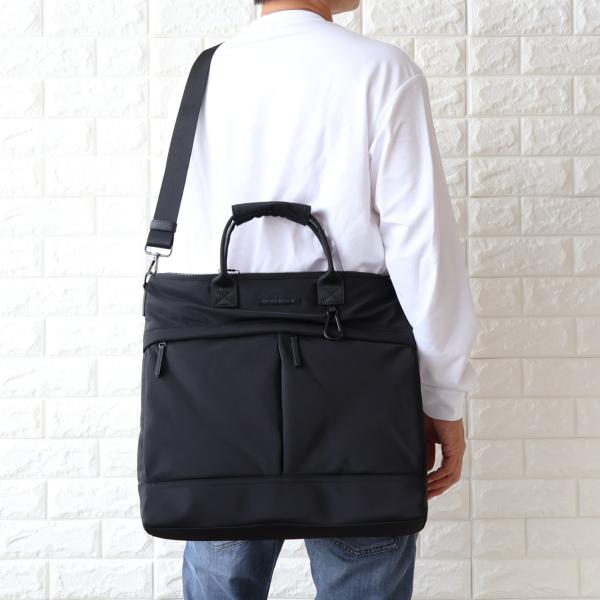 【並行輸入品】メゾンキツネ ショルダーバッグ メンズ ブラック 黒 NYLON TOTE 3WAYバッグ ビジネス QU05112WB0043 P199 【2026春夏 新作】
