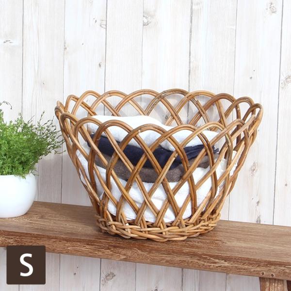 Creer アラログ丸バスケットS クレエ アラログ ラタン フィリピン かご