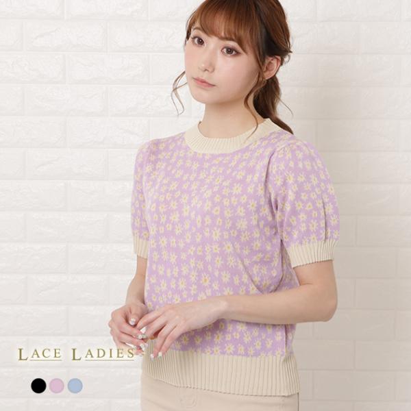 スカーラ　花柄ネイビー クロップトップ　花柄　お値下げ可 スカーラ 花柄ネイビー クロップトップ 花柄 お値下げ可