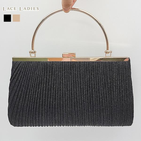 Lace Ladies パーティーバッグ がま口クラッチバッグ ショルダー