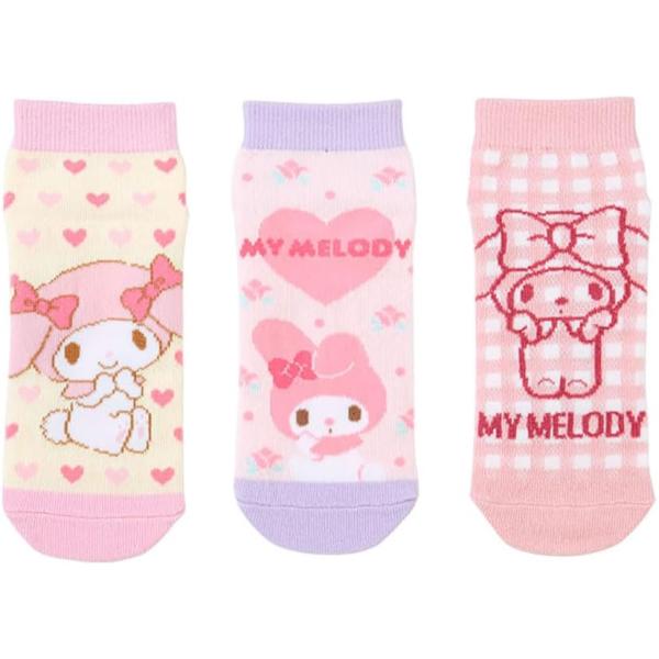 サンリオ SANRIO キッズスニーカーソックス3足セット 靴下 子供 16