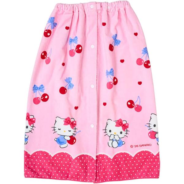 サンリオ SANRIO  ラップタオル70cm 70センチ ハローキティ キティちゃん キッズ 子供用 プール用品 水泳 巻きタオル お着替えタオル 742252