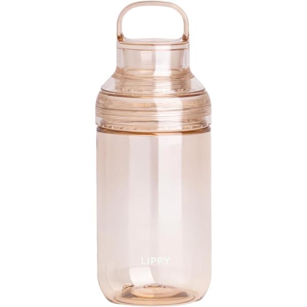 OSK オーエスケー ウォーターボトル アンバー 水筒 クリアボトル 常温ボトル  LIPPY 700mL 700ミリリットル 目盛付 LIP BC-700 AM