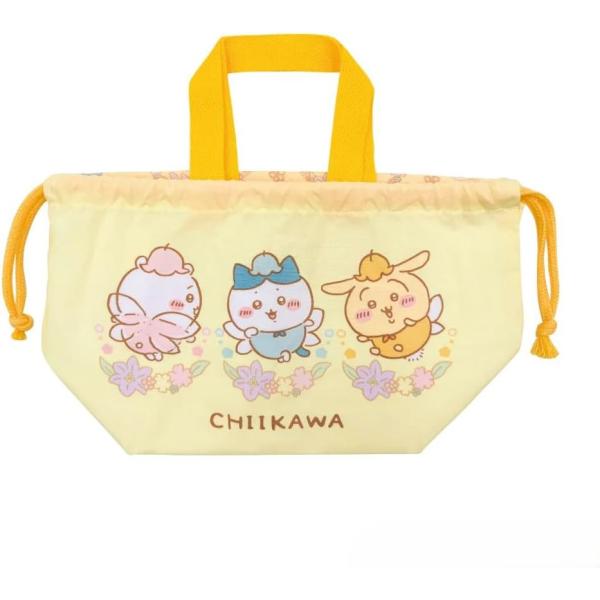 マリモクラフト ちいかわ CHIIKAWA ランチ巾着 フェアリーフラワー CKW-306 弁当袋 ランチバッグ