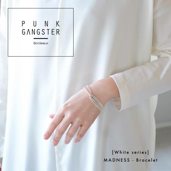 ブレスレット チェーンメイル ビザンチン スパイク パンク ユニセックス PUNK GANGSTER パンクギャングスター ブレスレット M アンティーク