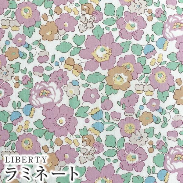 LIBERTY☆シアラ ピンク&グリーンリボン LIBERTY FABRICS リバティプリント 国産11号帆布生地＜Symbols