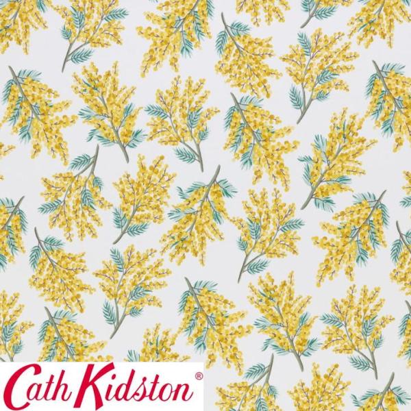 レア　新品　Cath Kidston キャスキッドソン　ミモザ　クッション merci-fabric_mimmosa-flower