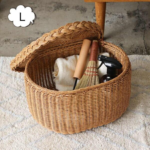 UTILE ユティルナイール フタ付バスケット Lサイズ バスケット ふた