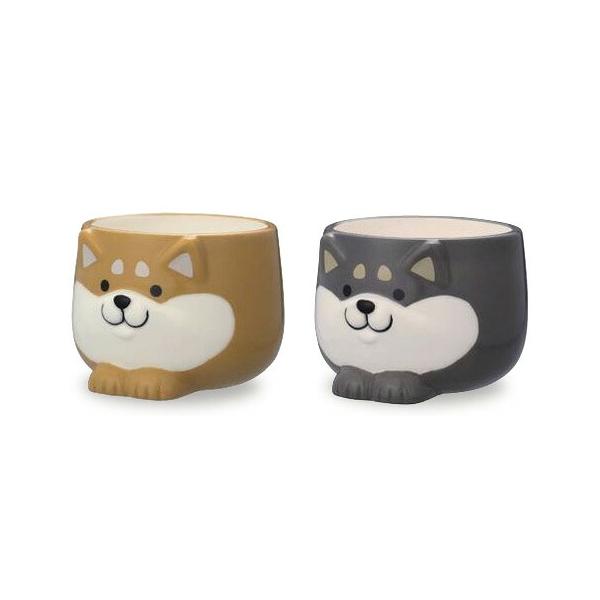 湯呑み 柴犬 140ml 陶器 湯のみ 湯飲み 湯呑 茶器 カップ 電子レンジ対応 犬 いぬ イヌ 柴 犬モチーフ 香箱座り 日本茶 緑茶 お茶 ティータイム おしゃれ
