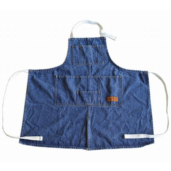 MW [NGv EHbVh fj DULTON _g G619-828WDM WORK APRON WASHED DEINM |p O