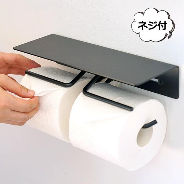 品番Homestead　ホームステッドput ペーパーホルダー ダブル アイアンネジ付きHS3500サイズ約w280×d100×h84mm対応ペーパーサイズφ100〜φ118mm(φ118mmは使用可能ですが、壁面にペーパーが当たる場合があ...