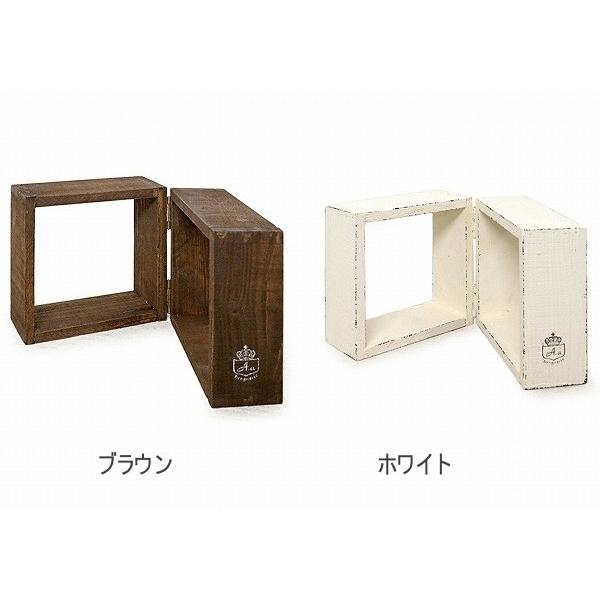 ミニディスプレイラック ブラウン ホワイト Azi Azi アジアジ アンティーク風 木製 ラック 棚 シェルフ 収納 ディスプレイラック おしゃれ かわいい Ya Az 805 806yahoo メルシープレゼント 雑貨屋 通販 Yahoo ショッピング