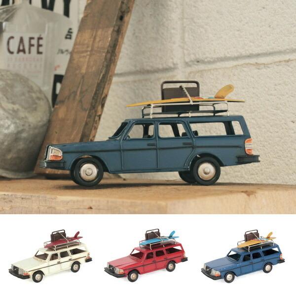 ノスタルジックデコ VVワゴン ワゴン アイボリー レッド ネイビー