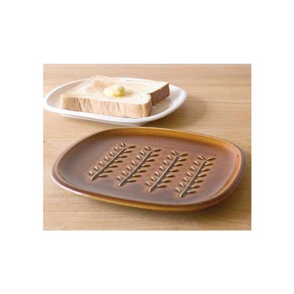 トウジキトンヤ TOJIKI TONYA トーストプレート アメ ホワイト パンメゾン ブレッドトレイ 中皿 パン皿  食器 キッチン かわいい おしゃれ