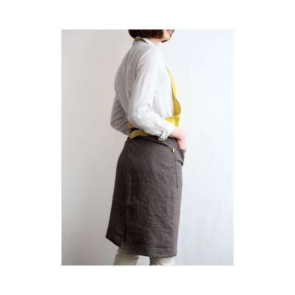 Lino e Lina リーノエリーナ フルエプロン カリーナ・ミモザ