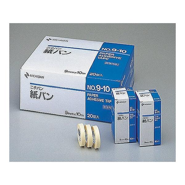 【特徴】良好な粘着力、保持力があります。皮膚に低刺激性です。手で簡単に切れる手切れ性があります。撥水性があります。【仕様】品番：No.9-10サイズ：9mm×10m入数：1箱10巻