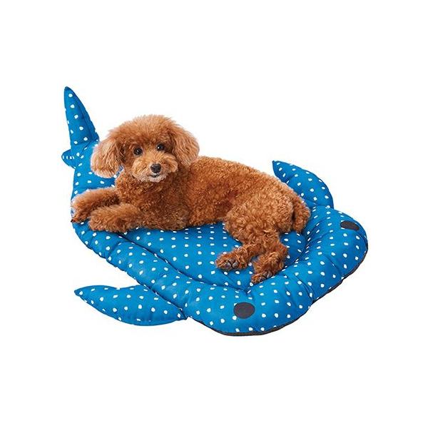 犬猫用ベッド ひんやりサマーベッド じんべいざめ ジンベイザメ 犬 犬用 ベッド 犬用品 ペット 顎のせ 洗える 可愛い ひんやり 夏
