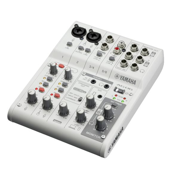 YAMAHA（ヤマハ） AG06mk2 配信用USBミキサー : 楽器のことならメリー