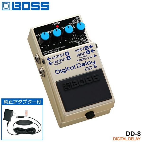 BOSS デジタルディレイ DD-8 純正ACアダプター付 ボス エフェクター 