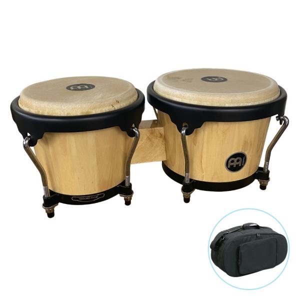 MEINL マイネル HB100NT  ウッドボンゴ ナチュラル ボンゴケース付き Headlinerシリーズ パーカッション入門向け 木製ボンゴ