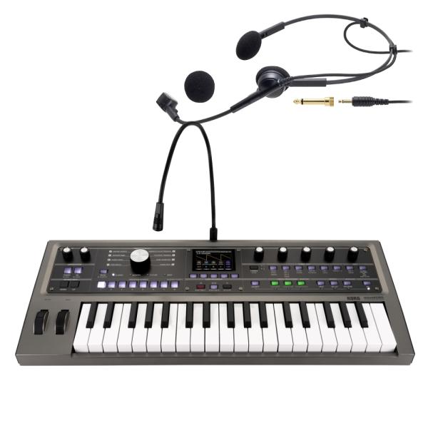 KORG コルグ コンパクトシンセサイザー micro KORG2 ヘッドマイクセット ボコーダーに最適なヘッドセットマイク
