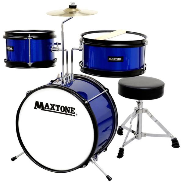 ドラムセット 子供用　ミニドラムセット　MAXTONE　MX-60　BLU(ブルー)　ジュニア(キッズ)ドラムセット
