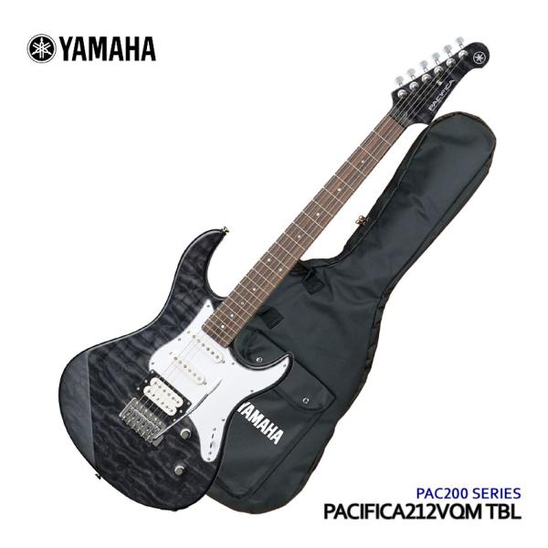 他サイト： YAMAHA エレキギター PACIFICA212VQM パシフィカ トランスルーセントブラック TBL ヤマハの商品画像
